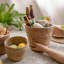 Panier de fleurs en paille naturelle-1697918357