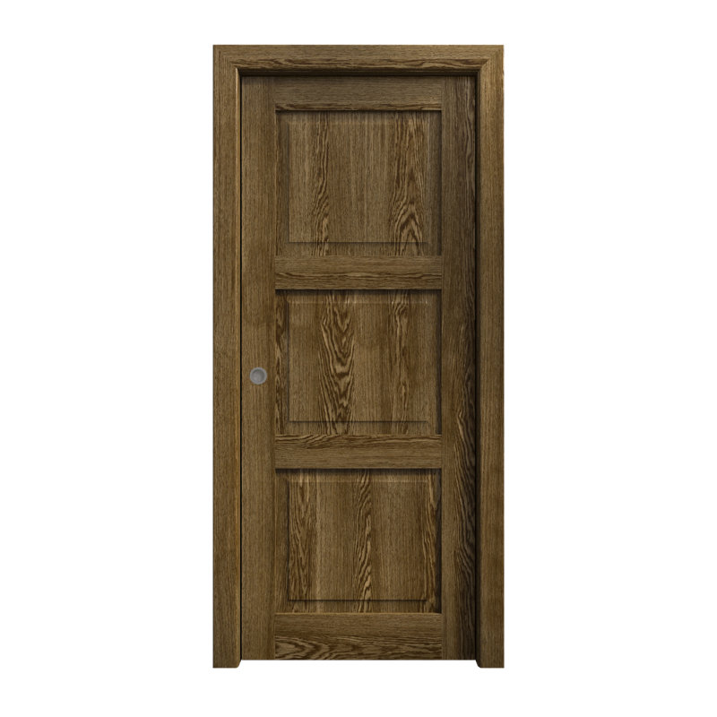 Porte coulissante à poche | Ego 5010 | Ensemble de quincaillerie de rail | Portes intérieures modernes en bois massif pour chambre à coucher