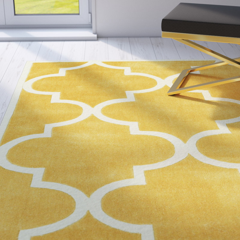 Tapis moutarde Bodmin, Rectangle 7 pi 6 po x 9 pi 6 po