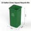 Bac de recyclage en plastique 23 gallons-128820947