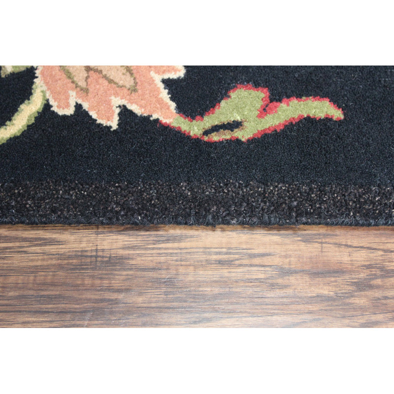 Mitcheldean Wool Floral Indoor Rug, Square 1'6"