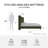 Ana King Upholstered Wingback Bed-104805679