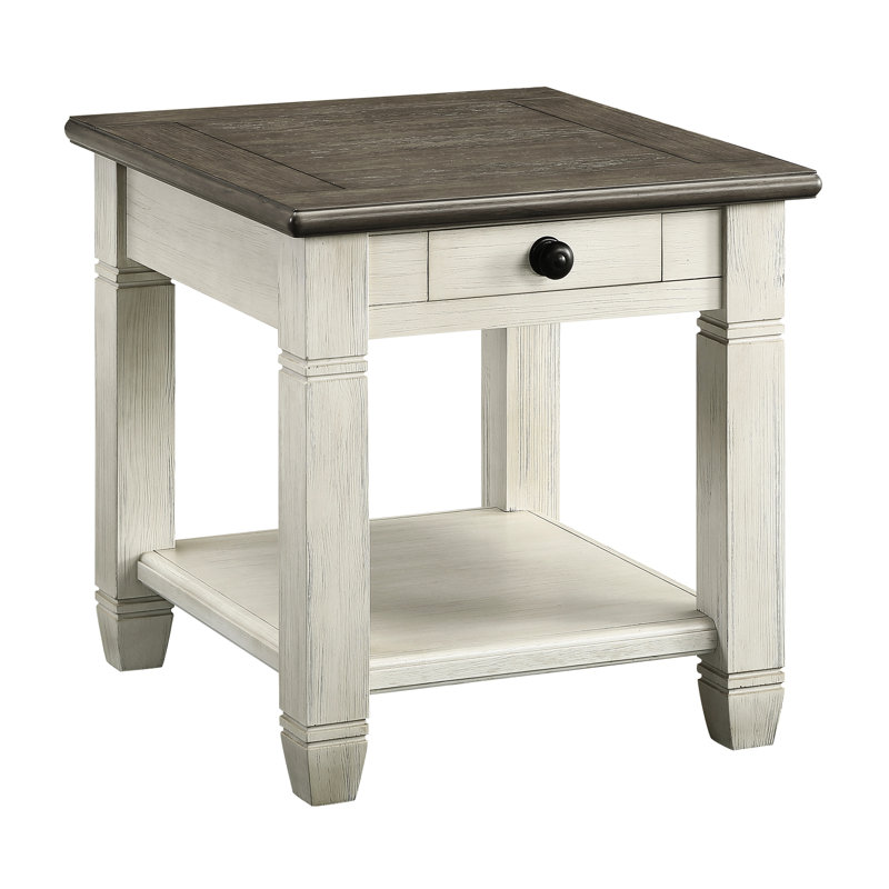 Table d'appoint en bois et brun Rosy