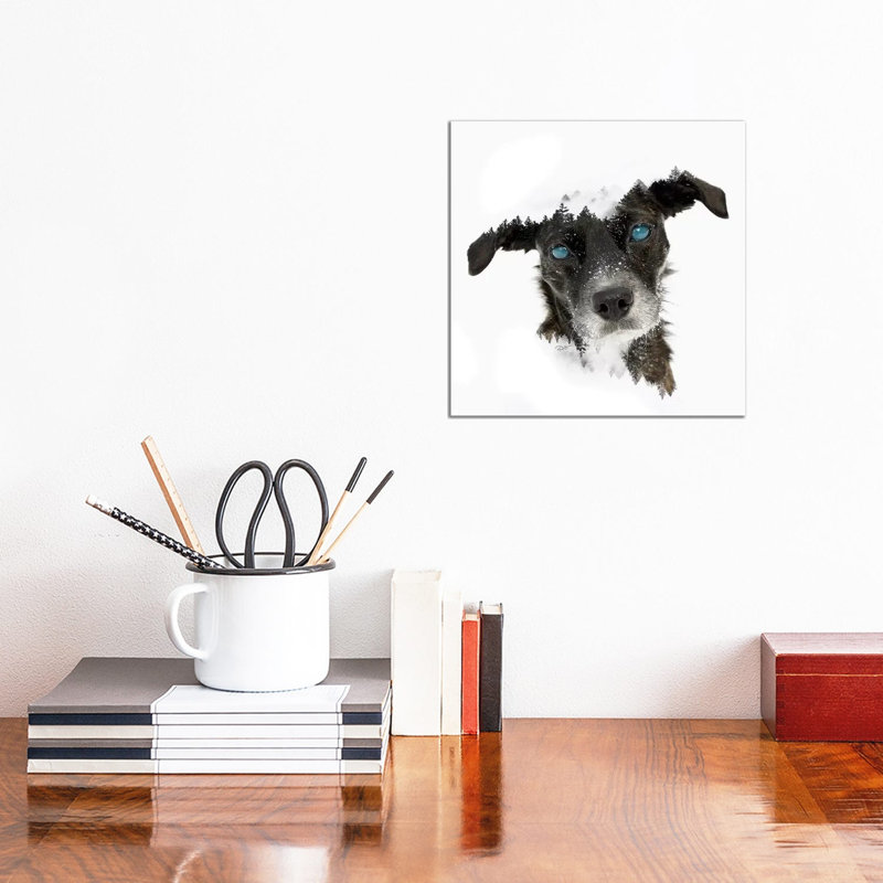 Dog 1 Piece Wall Art on Canvas, 30.48 cm H x 30.48 cm W, Wrapped Canvas
