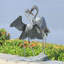 Handcrafted Bird Garden Statue
