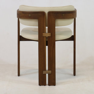 Pamplona Brown Dining Chair with COM Fabric