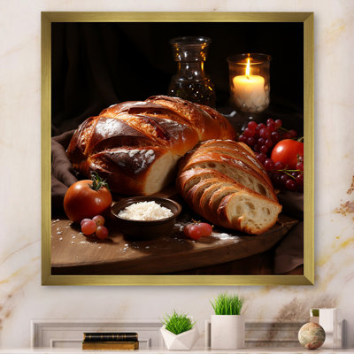 Judaïsme Challah Traditional Feast I sur impression sur toile