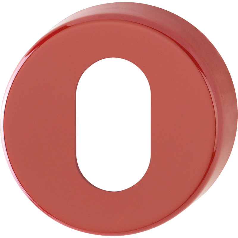 Amayrany Brescia Oval Profile Escutcheon (Pair), Ruby Red
