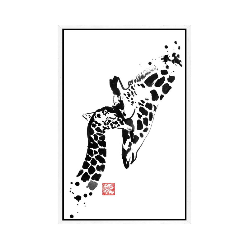 Mother And Daughter by Péchane - Print on Canvas, 101.6 cm H x 66.04 cm W, White Framed