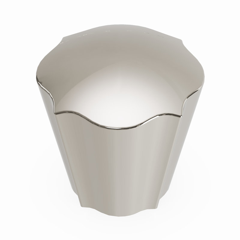 Trellis Collection Conical Knob, Polished Nickel