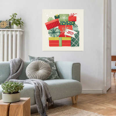 Maison contemporaine pour les fêtes I avec art crème de Noël