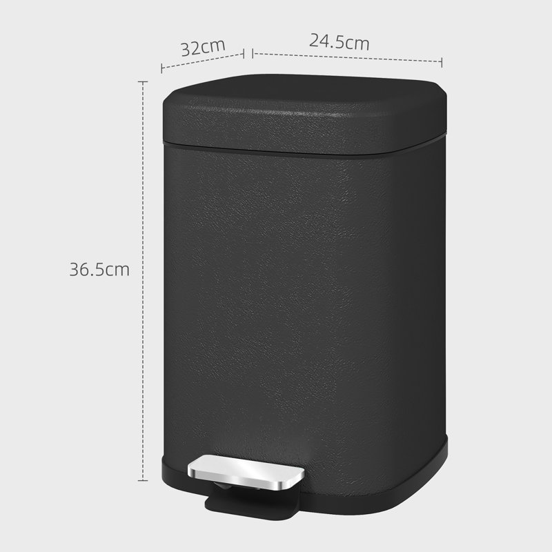 Santara Step On Kitchen Trash Can, 3.2 Gallons