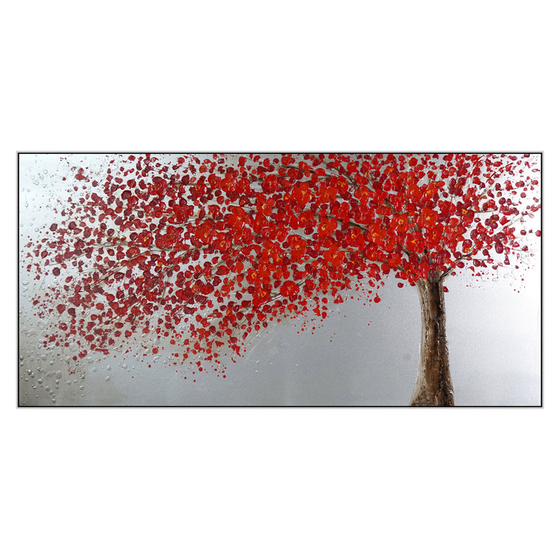 Art mural en toile Crimson Blossom