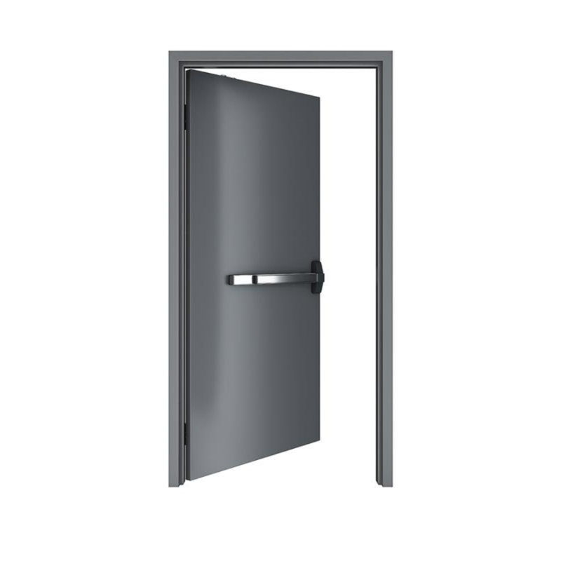 Ensemble de porte commerciale en métal 18G avec cadre 16G et quincaillerie pour droitier en acier inoxydable de 36 po x 84 po Flush Doors Series