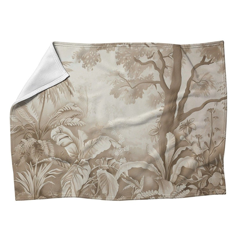 Jeté en polaire Tropical, L 60 po x L 80 po