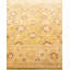Tapis jaune en laine noué à la main de conception unique 8 pi 2 po x 10 pi 1 po Nouvel Âge de l'Himanshee