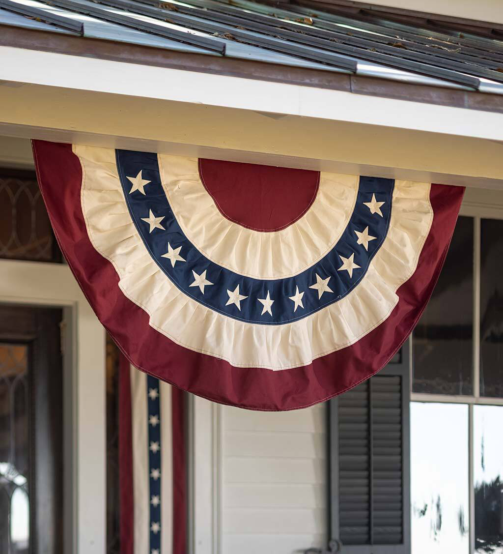 Plow & Hearth Classic American Cotton 0.25 x 17 in. Bunting & Reviews | Wayfair