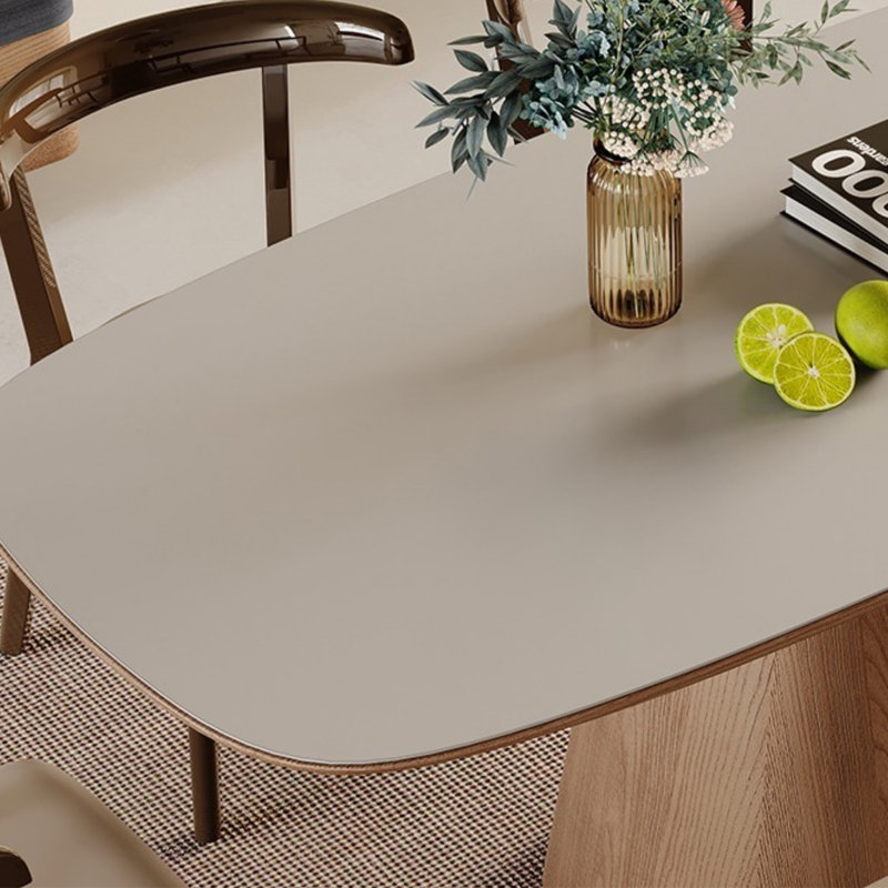 Table de salle à manger de style nordique moderne, H 29,53 po x L 55,12 po x l 31,5 po