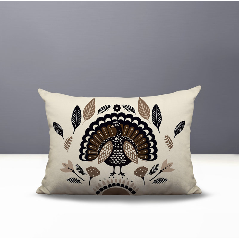 Oreiller rectangulaire intérieur / extérieur Baty, Beige, Rectangle H 14 po x l 20 po