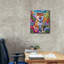 Toile épique Graffiti «Spring Shiba Inu» par Dean Russo, 20 po x 24 po