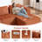 Versatile Boneless 100" W Cloud Sectional Sofa with Cup Holders - No Assembly Required, Perfect for Any Space-369156605