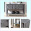 Console en bois massif 48 po Eucptus-2102669397