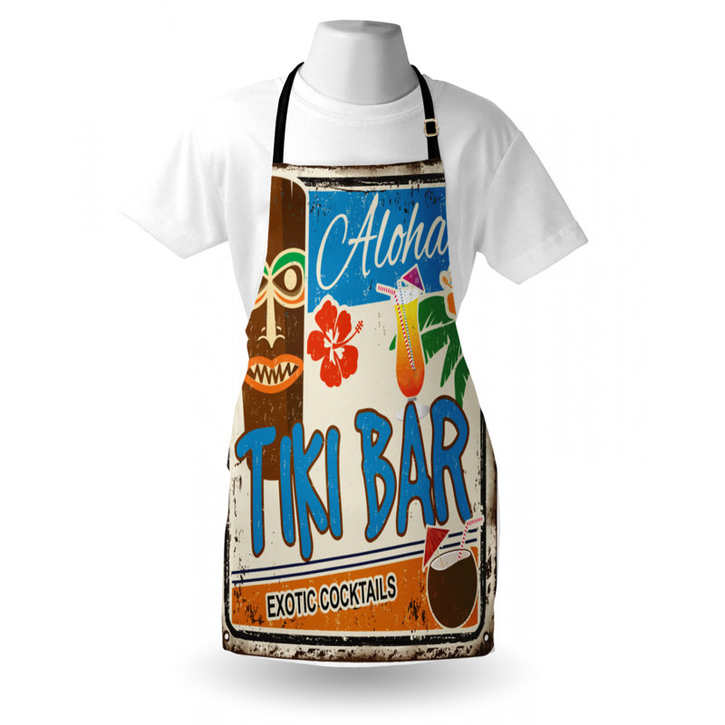 Tablier de bar tiki
