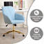 Fauteuil de bureau réglable, chambre à coucher à domicile, fauteuil pivotant ergonomique, siège à dossier, confortable pour les longues séances-1201718036-1201718039