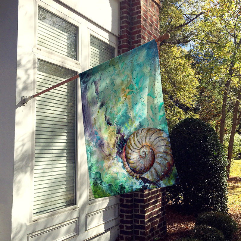 Drapeau de maison en polyester 40 x 28 po Batson The Treasure of the Surf Shell