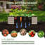 Lit de jardin surélevé en acier galvanisé 4 x 2 x 1 pi avec tablier de jardin, brun-1909047231