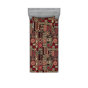 Framboise, beige, noir / patchwork