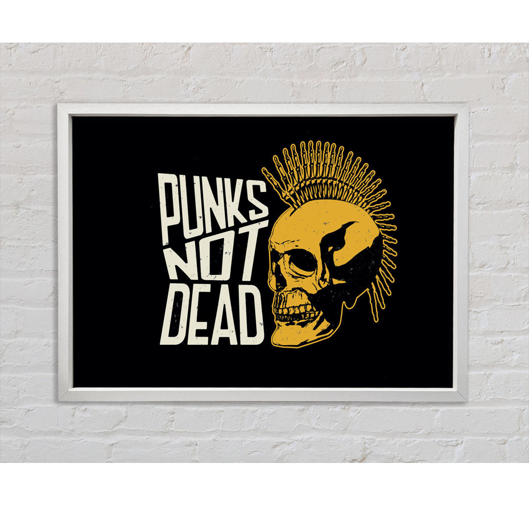 Punks Not Dead 1 - Einzelne Bilderrahmen Kunstdrucke auf Leinwand