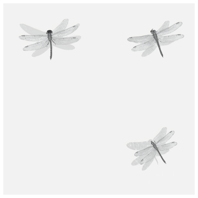 Trois housses de couette Illustration de libellule, Grand lit