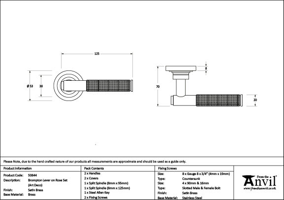 Brompton Interior Mortise Door Handle