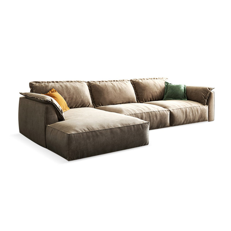 Canapé modulaire 2 pièces rembourré, 33.46" H x 125.98" W x 62.99" D, Orienté à gauche (vu de face)