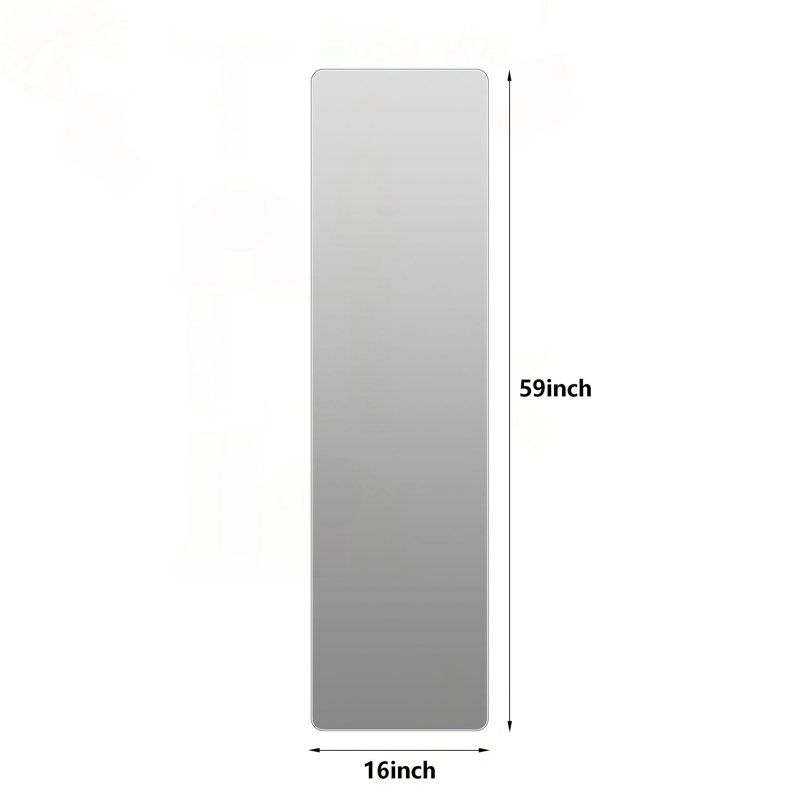 Miroir mural 59 po x 16 po
