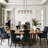Quitman 5-Light 35" Width Gold/Black Kitchen Island Light
