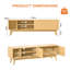 Rectangular TV Stand for TVs up to 60" with Open Shelf & Closed Storage Cabinet-1712593301