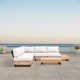 Combes Teak 5 - Person Patio Conversation Sets with Cushions