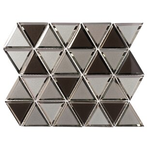 Abolos Reflections Silver Beveled Hexagon 8 in. x 8 in. Glass Mirror Decorative Peel and Stick Tile (21 Sq. ft./Case)
