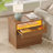 22.83'' 2-drawer Nightstand With Charging Station & Led Lights