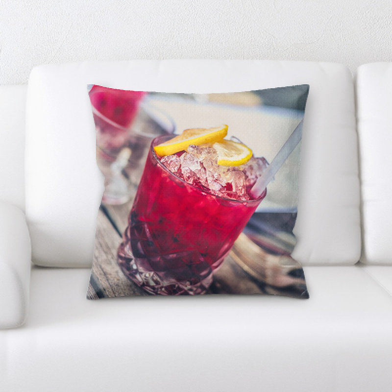 Coussin décoratif alcool