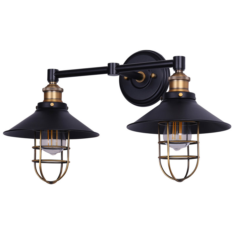 Sikes Armed Sconce, Satin Brass