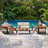 5-Piece Outdoor Patio Sofa Set with Coffee Table & Side Table