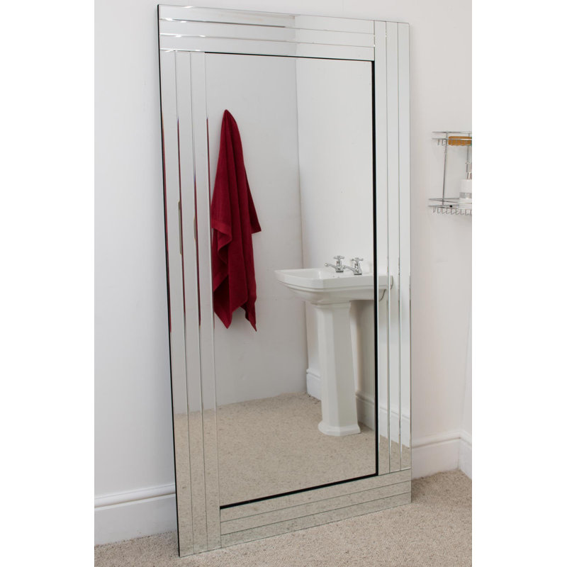 Phillip Glass Flat Mirror, 174cm H x 85cm W