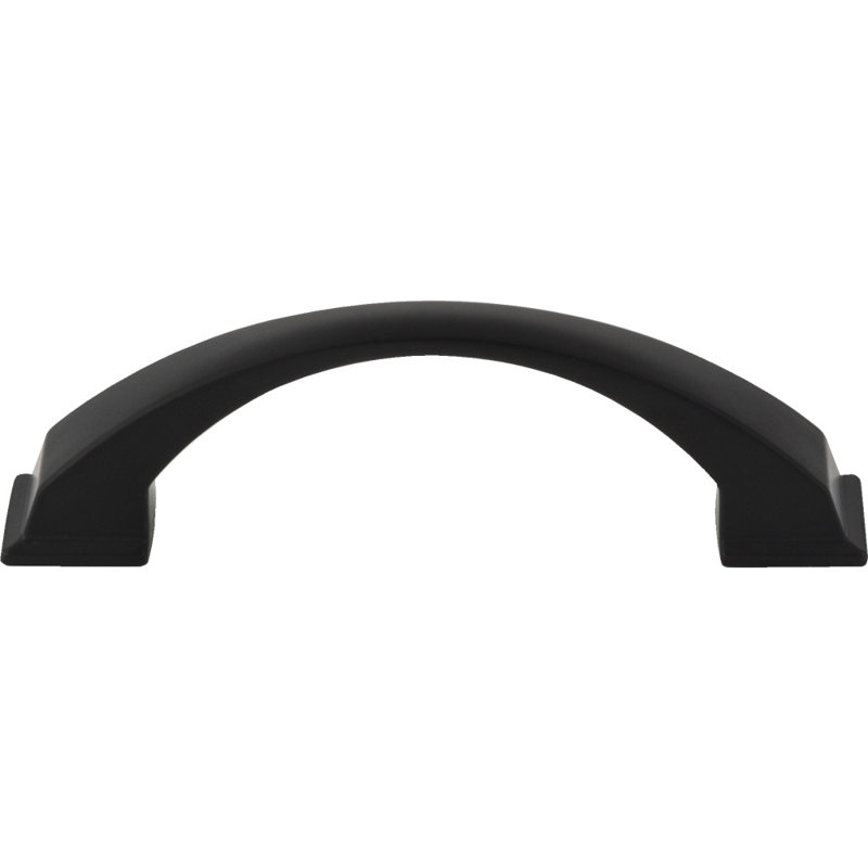 Roman Arch Pull, Matte Black, 3 3/4"