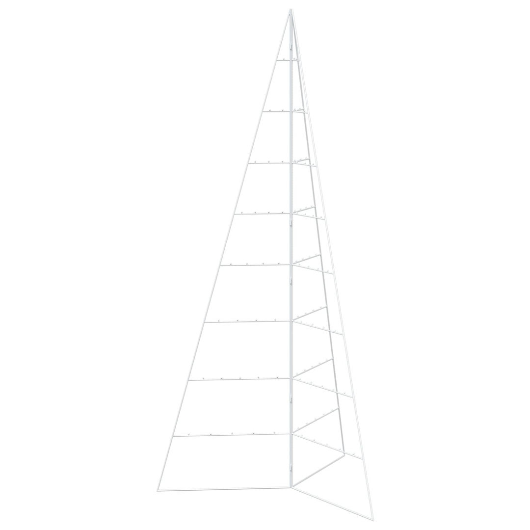 Vidaxl (White, 210 Cm) Metal Christmas Tree Kuopio 180 Cm Steel White - Image 3