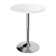 Ojavi Bistro Pub Table Round Adjustable Height Bar Cocktail Table Dining Table with Chrome Base