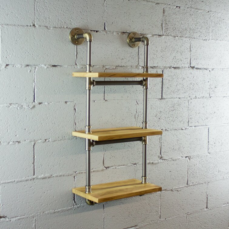 Steelside™ Benning 3 Piece Paulownia Tiered Shelf & Reviews