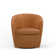 Brooksley Top Grain Genuine Italian Leather Swivel Barrel Chair (Set of 2)